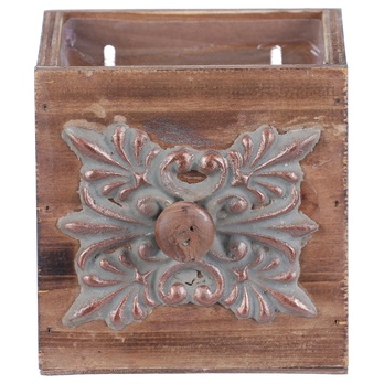 Obal na kvetináč ŠUPLÍK drevo, šírka 12 cm 2