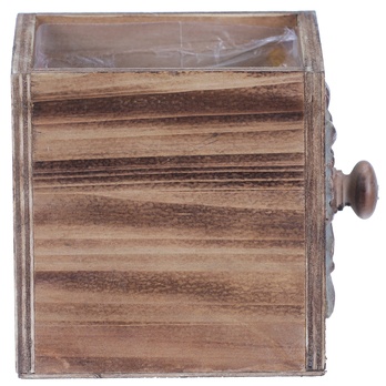 Obal na kvetináč ŠUPLÍK drevo, šírka 12 cm 3