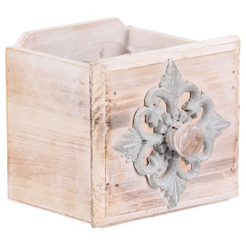 Obal na kvetináč ŠUPLÍK drevo, šírka 13 cm 1