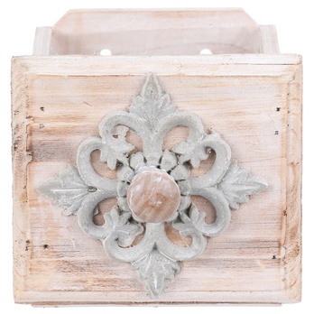 Obal na kvetináč ŠUPLÍK drevo, šírka 13 cm 2