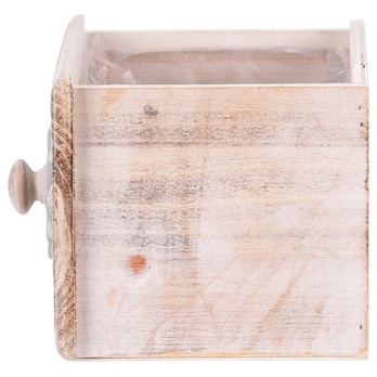 Obal na kvetináč ŠUPLÍK drevo, šírka 16 cm 3