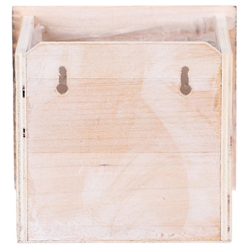 Obal na kvetináč ŠUPLÍK drevo, šírka 16 cm 4