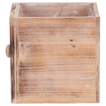 Obal na kvetináč ŠUPLÍK drevo, šírka 17 cm 3