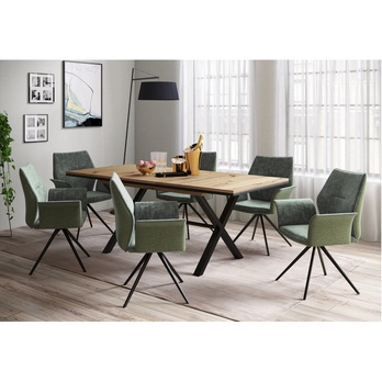 Stolička SUSANNE I S olivová, sada 4 ks 1