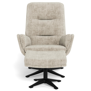 Kreslo s podnožkou SUTON béžová 2