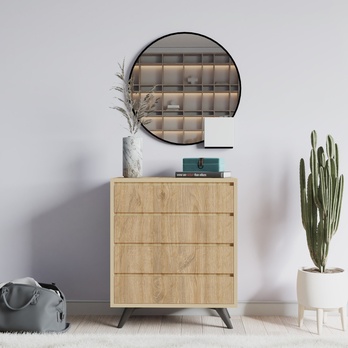 Komoda SUVERA dub svetlý 1