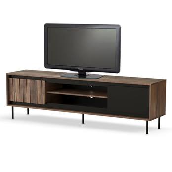 TV komoda SWANG RTV-1 orech/čierna 2