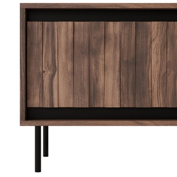 TV komoda SWANG RTV-1 orech/čierna 4