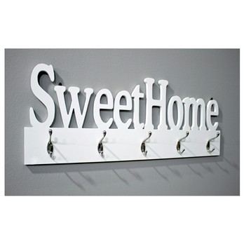 Vešiak na kabáty SWEET HOME biela 1