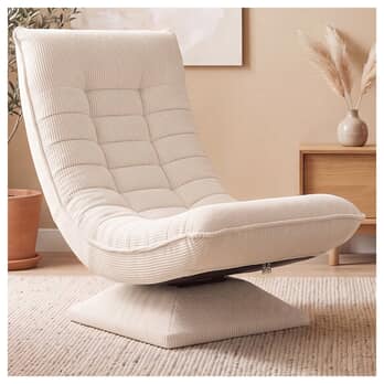 Relaxačné kreslo SWIVEL 2 krémová 1
