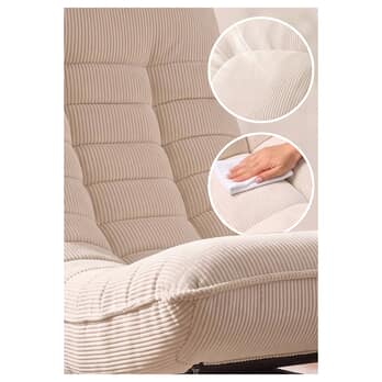 Relaxačné kreslo SWIVEL 2 krémová 2