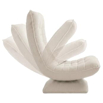 Relaxačné kreslo SWIVEL 2 krémová 4