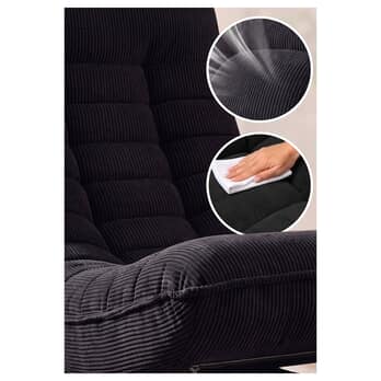 Relaxačné kreslo SWIVEL 2 čierna 2