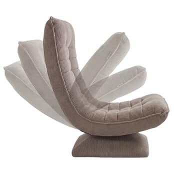 Relaxačné kreslo SWIVEL 2 sivohnedá 4