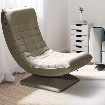 Relaxačné kreslo SWIVEL krémová 1