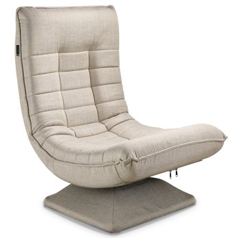 Relaxačné kreslo SWIVEL krémová 2