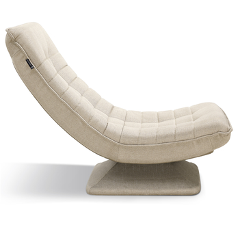 Relaxačné kreslo SWIVEL krémová 3