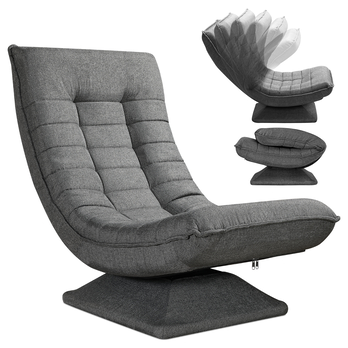 Relaxačné kreslo SWIVEL sivá 5
