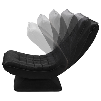 Relaxačné kreslo SWIVEL čierna 4