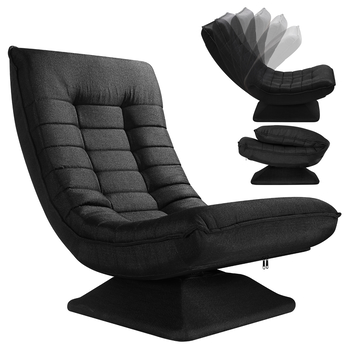 Relaxačné kreslo SWIVEL čierna 5