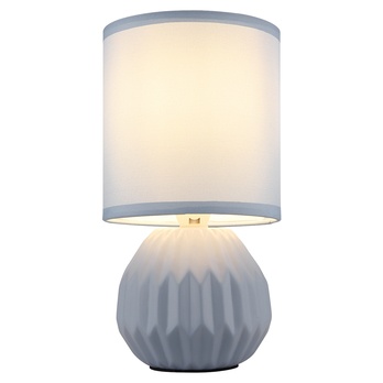 Stolná lampa SYLAS modrosivá 3