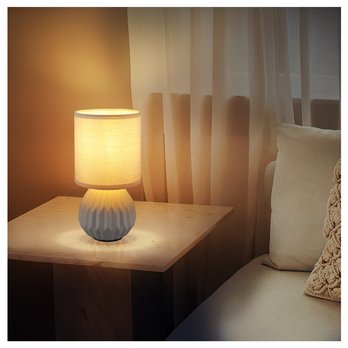 Stolná lampa SYLAS sivá 1