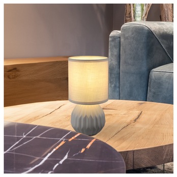 Stolná lampa SYLAS sivá 2