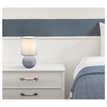 Stolná lampa SYLAS modrosivá 1