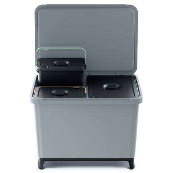 Kôš na triedený odpad SYSTEMA I sivá, 2x10 L + 1x23 L 1