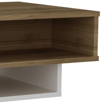 Konferenčný stolík TAB biela/orech 4