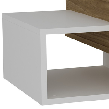 Konferenčný stolík TAB biela/orech 5