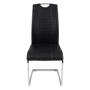 Jedálenská stolička TABEA S čierna/biela/strieborná, sada 2 ks 1