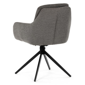 Jedálenská stolička TABER sivá/čierna 4