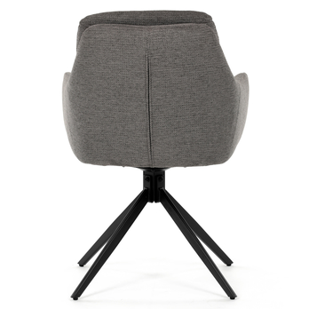 Jedálenská stolička TABER sivá/čierna 5