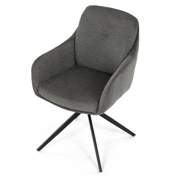 Jedálenská stolička TABER sivá/čierna 6