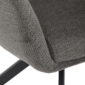 Jedálenská stolička TABER sivá/čierna 8