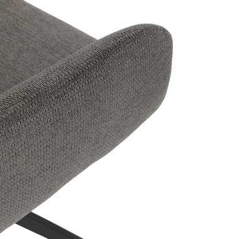 Jedálenská stolička TABER sivá/čierna 9