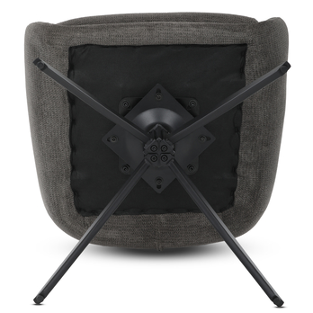 Jedálenská stolička TABER sivá/čierna 12