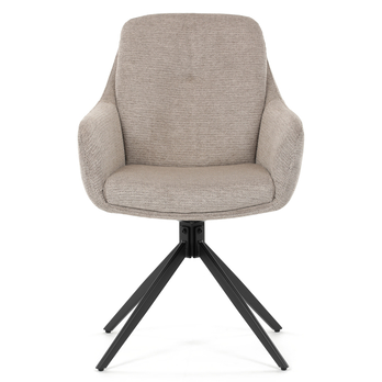 Jedálenská stolička TABER béžová/čierna 1