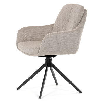 Jedálenská stolička TABER béžová/čierna 2