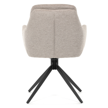 Jedálenská stolička TABER béžová/čierna 5