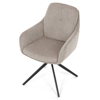 Jedálenská stolička TABER béžová/čierna 6