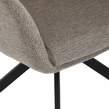 Jedálenská stolička TABER béžová/čierna 8