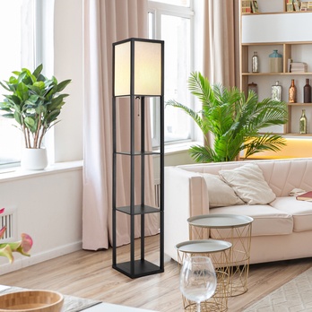 Stojacia lampa TABITHA čierna 1