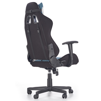 Herné kreslo TACARI sivá/tyrkysová 2