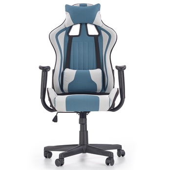 Herné kreslo TACARI sivá/tyrkysová 5