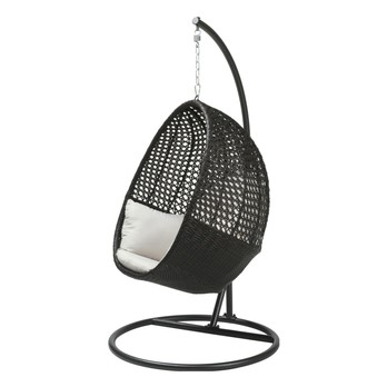 Závesné kreslo TAHITI  mocca hnedá/krémová 3