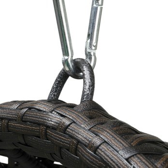 Závesné kreslo TAHITI  mocca hnedá/krémová 6