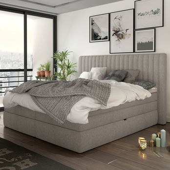 Posteľ boxspring TAIFA béžová, 160x200 cm 1
