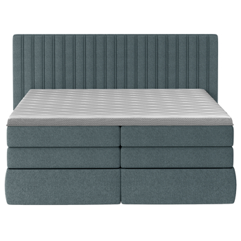 Posteľ boxspring TAIFA sivomodrá, 180x200 cm 3